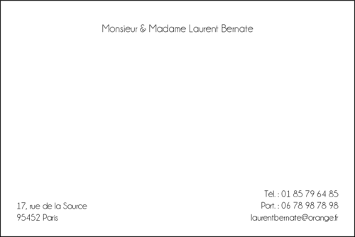 modele de condoleances sur carte de visite