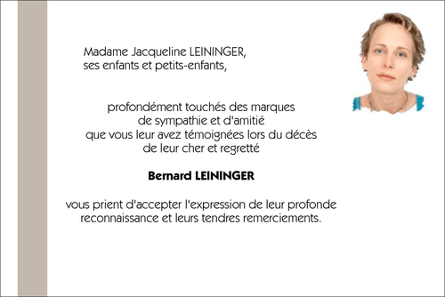 Personnaliser et commander "Bande grise avec photo dfunt"