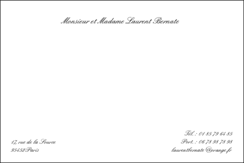 Personnaliser et commander Carte de visite, condolances pour particulier