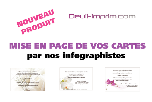 Personnaliser et commander "Mise en page par deuil Imprim"