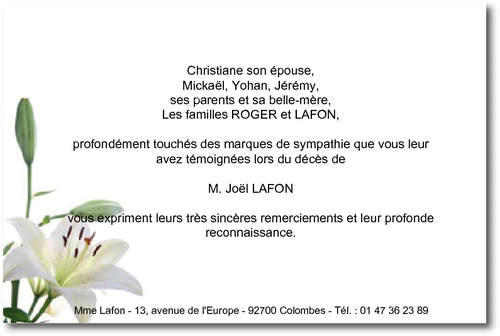 doit on répondre à une lettre de condoléance